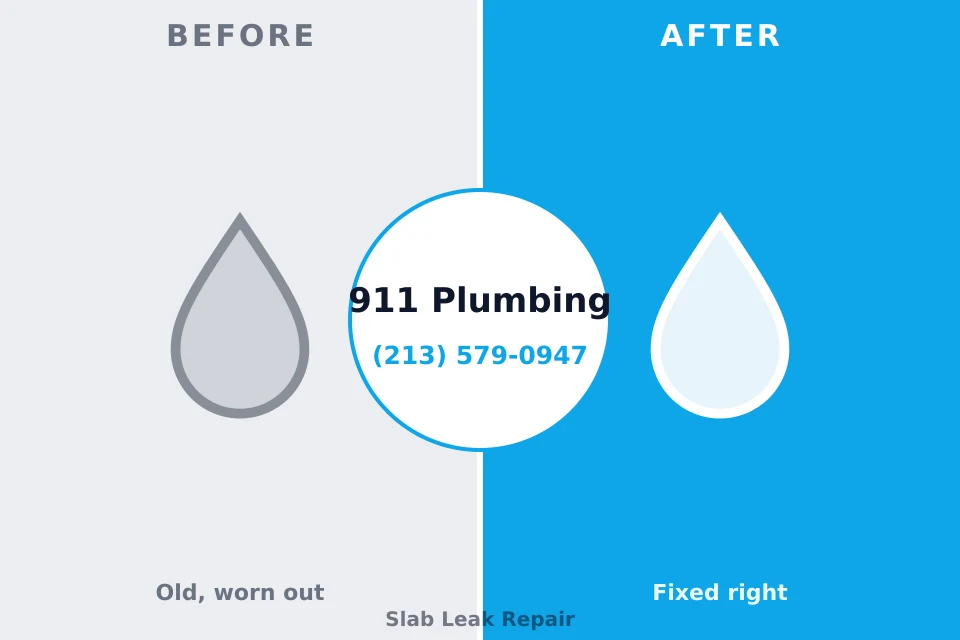Before and after: plumbing company Islip Terrace, NY